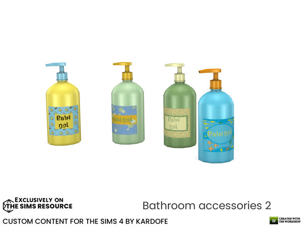 Sims 4 — kardofe_Bathroom accessories_Bath gel by kardofe — Bath gel with dispenser, decorative In four different options