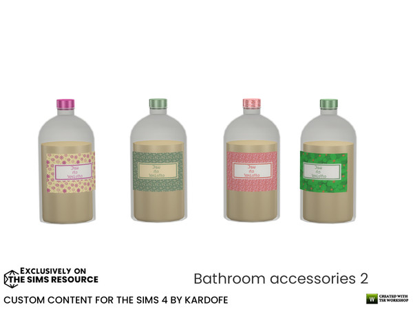 Sims 4 — kardofe_Bathroom accessories_Eau de toilette by kardofe — Large glass bottle of cologne, decorative In four