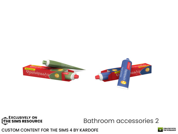 Sims 4 — kardofe_Bathroom accessories_Toothpaste by kardofe — Toothpaste with cardboard box, decorative, In two colour
