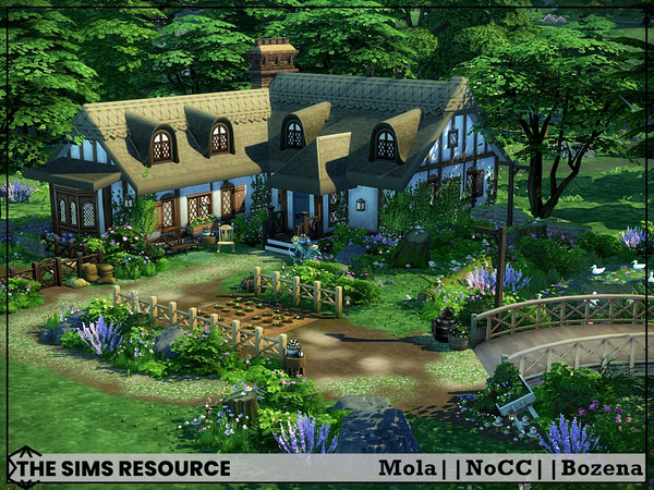 Sims 4 — Mola - Shell by Bozena — The house is located in the Henford on Bagley . Have fun Lot: 40 x 30 Value: $ 23 434