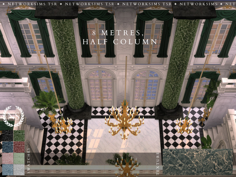 Sims 4 Mythologia Columns - Half 8m by networksims