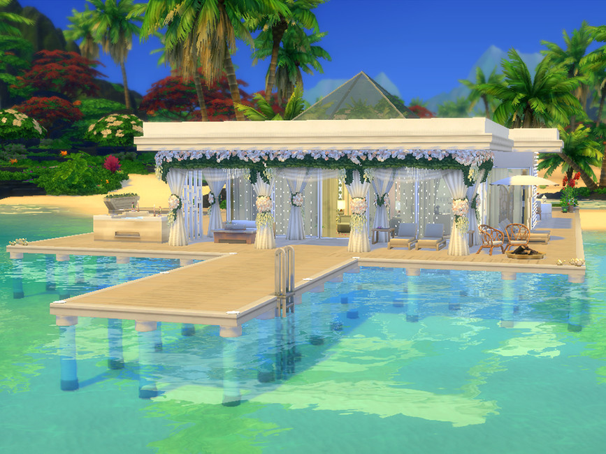 The Sims Resource Honeymoon Beach House