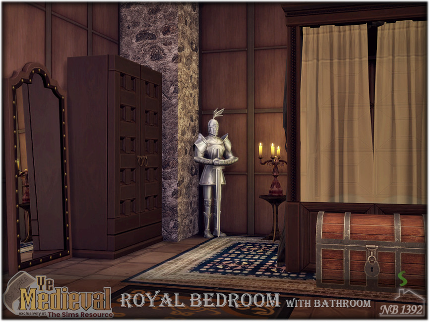 The Sims Resource - Ye Medieval Royal Bedroom (CC only TSR!)