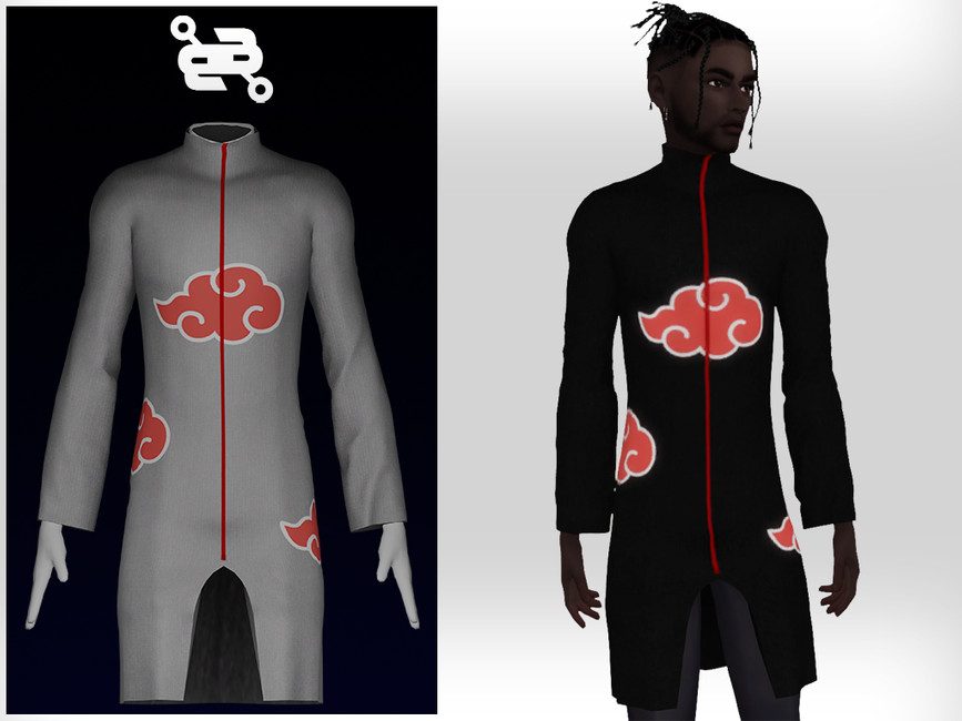 The Sims Resource - Male Red Cloud Robe