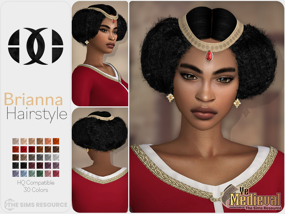 The Sims Resource - Ye Medieval Cecilia Hairstyle