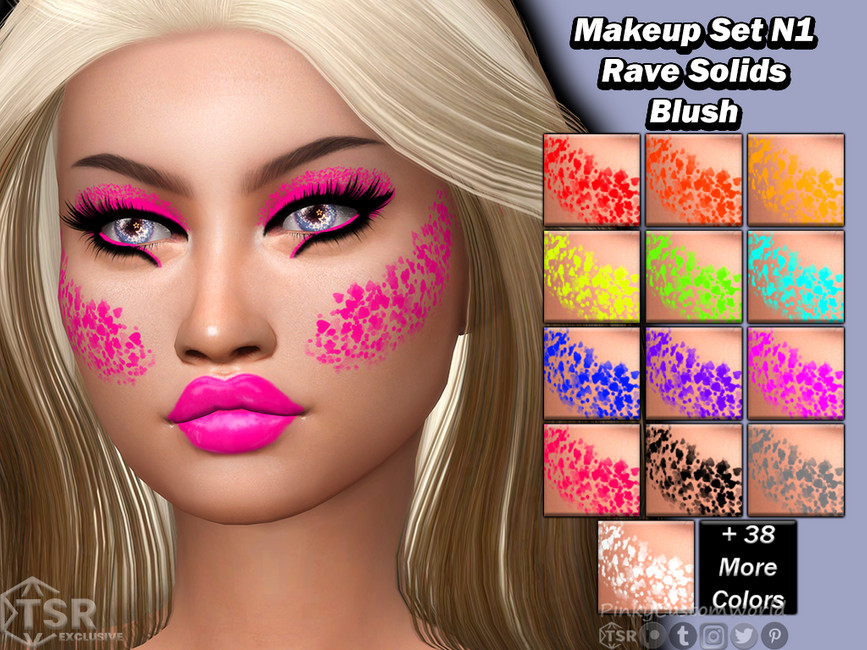 The Sims Resource - Makeup Set N1 - Rave Solids Blush