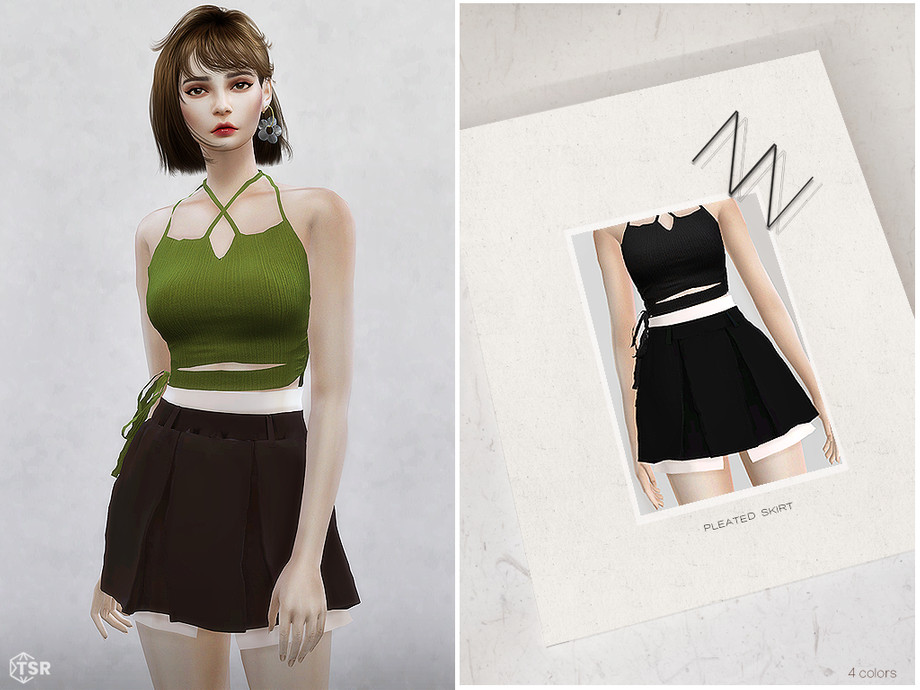 The Sims Resource - PLEATED SKIRT