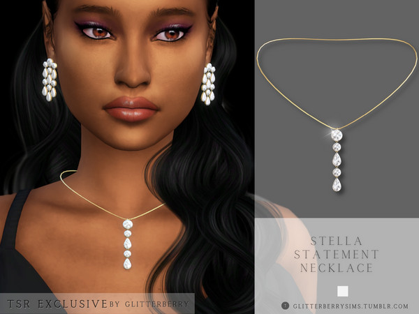 The Sims Resource - Stella Statement Necklace
