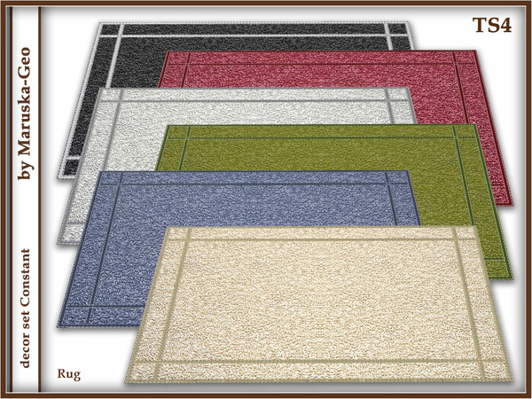 Sims 4 — M-Geo [decor Constant] rug by Maruska-Geo — rug - 6 colors