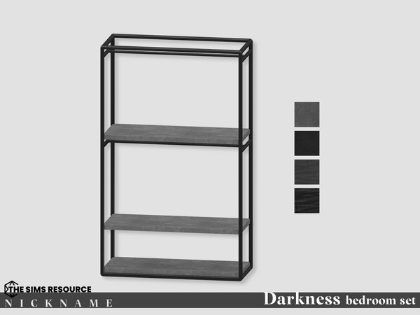Sims 4 — Darkness bedroom set_dresser wide ver1 by NICKNAME_sims4 — Darkness bedroom set 13 package files. Darkness