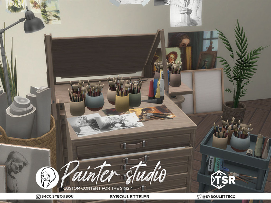 Sims 4 painter career models volffc