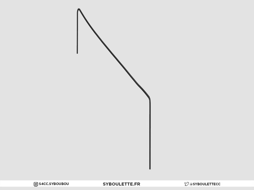The Sims Resource - Curved bar railing - 3x3 (tall)