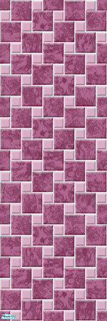 Sims 2 — Studio K Marble Splash - Orchid by StudioKhagerks — Studio K signature color marble tile and small solid tile in