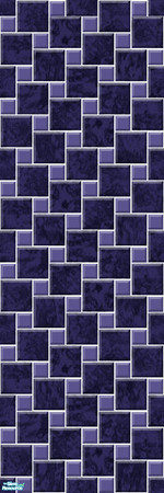 Sims 2 — Studio K Marble Splash - Midnight by StudioKhagerks — Studio K signature color marble tile and small solid tile