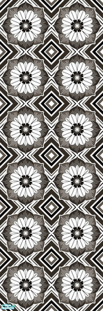 Sims 2 — Studio K Extravagance - Simple Black by StudioKhagerks — A very loud, make-you-dizzy, but still very cool