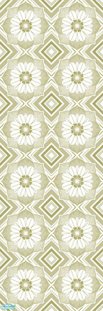 Sims 2 — Studio K Extravagance - Khaki by StudioKhagerks — A very loud, make-you-dizzy, but still very cool wallcovering.