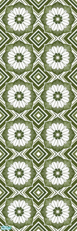 Sims 2 — Studio K Extravagance - Hosta by StudioKhagerks — A very loud, make-you-dizzy, but still very cool wallcovering.