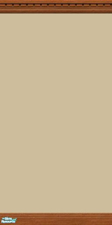 Sims 2 — Forbidden Fruit Walls: Medium Wood - Beige Full W/Crown by becboobear — Made to match the Forbidden Fruit