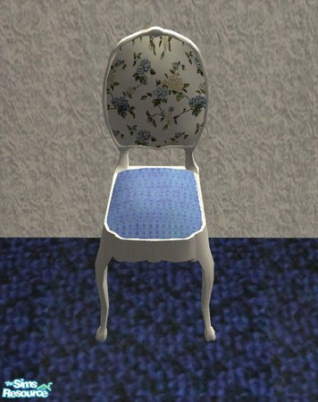 Sims 2 — Issy\'s Sewing Room - Sewing Chair by Riverwillows — A lovely sewing room, in blues and florals, made especially