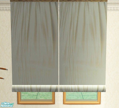 Sims 2 — TC66 Edo Dining Room - Cloth Blinds by Riverwillows — A lovely Far East dining set, done for Texture Challenge
