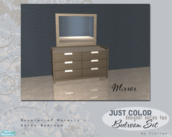 Sims 2 — Just Color Series Two Bedroom - Mirror by froilan — Just color and nothing more. Series Two brings modern,