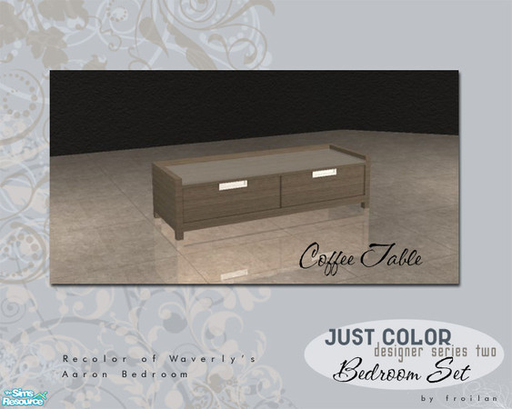 Sims 2 — Just Color Series Two Bedroom - Coffee Table by froilan — Just color and nothing more. Series Two brings modern,