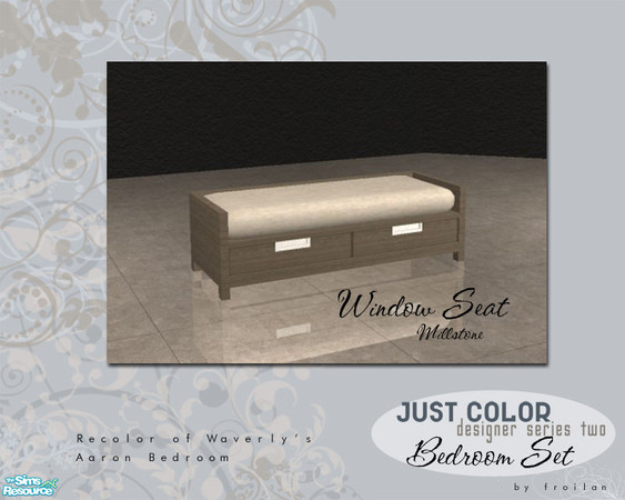 Sims 2 — Just Color Series Two Bedroom - Window Seat-Millstone by froilan — Just color and nothing more. Series Two