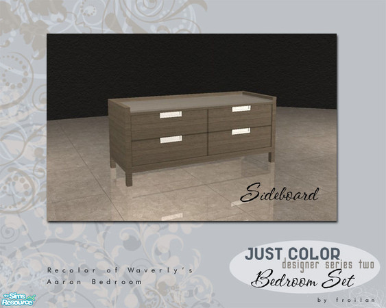 Sims 2 — Just Color Series Two Bedroom - Sideboard by froilan — Just color and nothing more. Series Two brings modern,