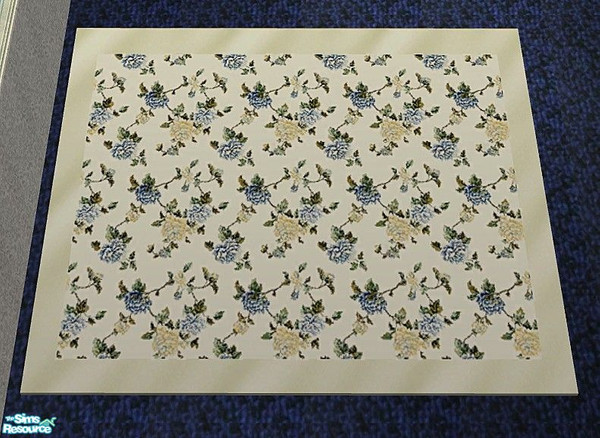 Sims 2 — Issy\'s Sewing Room - Rug by Riverwillows — A lovely sewing room, in blues and florals, made especially for