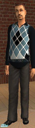Sims 2 — Mr Conservative - Argyle by MsPixie618 — Everyday wear for that average sim who prefers not to call attention to