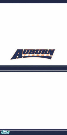 Sims 2 — Auburn tigers wall 2 by gonein60 — A set of 2 walls.
