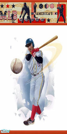 Sims 2 — Mlb baseball by devilishdawn — wall