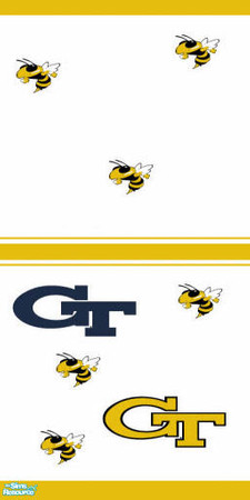 Sims 2 — Georgia tech 2 by gonein60 — A set of 2 walls.
