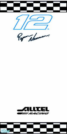 Sims 2 — Nascar wall 1 by gonein60 — A set of 2 walls.