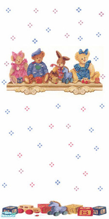 Sims 2 — Shelf bears 5 by devilishdawn — wall