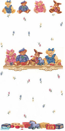 Sims 2 — Shelf bears 4 by devilishdawn — wall