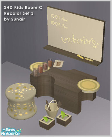 Sims 2 — SHD Kids Room C - Recolor set 3 by Sunair — SHD Kids Room C - Recolor set 3 (darkwood)
