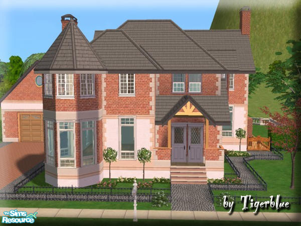 Sims 2 — Woodcroft by Tigerblue — This elegant home has plenty of room for your Sims (and pets!) and a large garden for