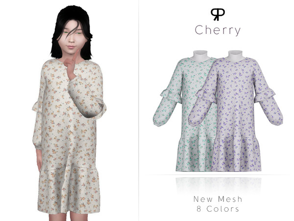 Sims 4 — Cherry by Praft — Praft - Cherry - 8 Colors - New Mesh (All LODs) - All Texture Maps - HQ Compatible - Custom