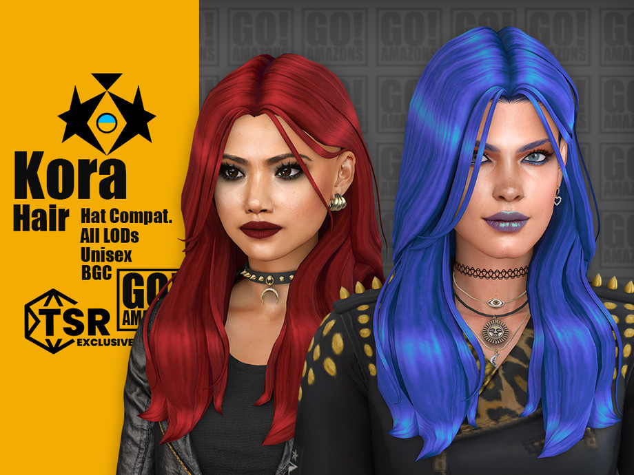 The Sims Resource - Kora Hair