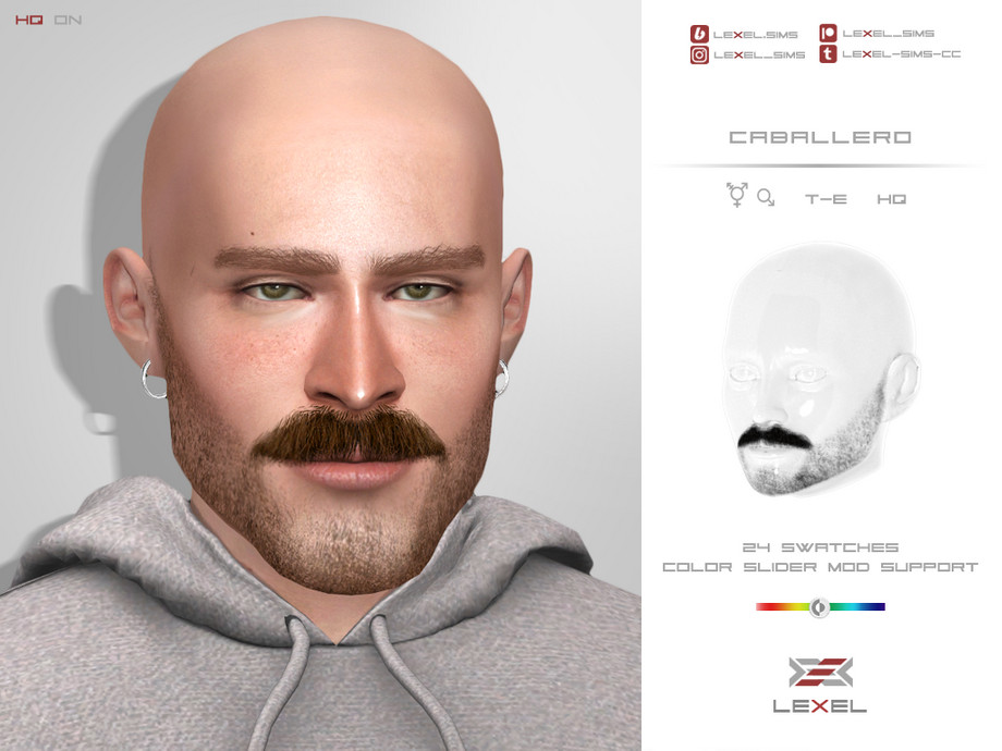 The Sims Resource - Caballero (Facial hair)