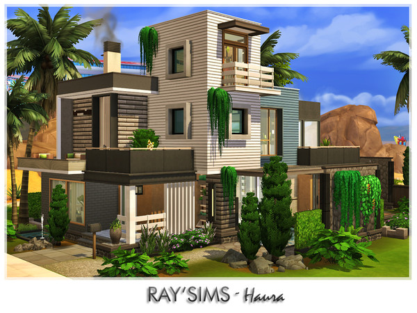Sims 4 — Haura by RayDesign9 — This house fully furnished and decorated, without custom content. This house has 3 bedroom