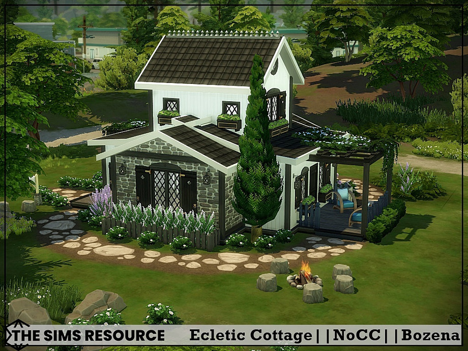 The Sims Resource | Ecletic Cottage - Shell