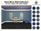 Sims 4 — Dark Blues Paint Collection by Danikat15 — Introducing our stunning paint collection of dark blues, inspired by