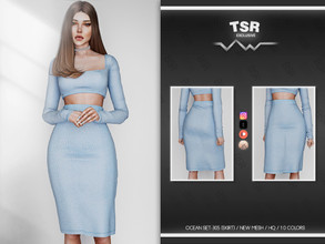 Sims 4 — OCEAN SET-305 (SKIRT) BD878 by busra-tr — 10 colors Adult-Elder-Teen-Young Adult For Female Custom thumbnail