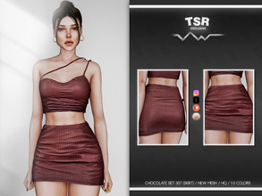 Sims 4 — CHOCOLATE SET-307 (SKIRT) BD882 by busra-tr — 10 colors Adult-Elder-Teen-Young Adult For Female Custom thumbnail