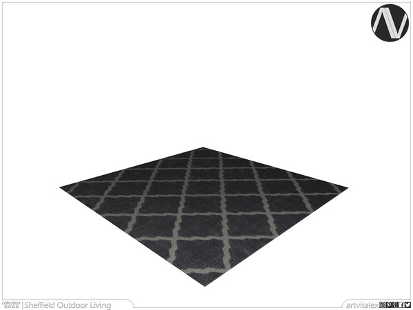 Sims 3 — Sheffield Rug by ArtVitalex — Outdoor And Garden Collection | All rights reserved | Belong to 2023