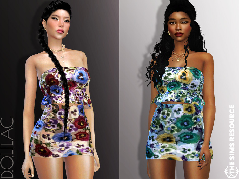 The Sims Resource - Embroidered Top DO776