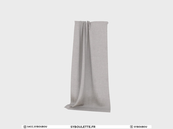 Sims 4 — Bay house - Released curtains by Syboubou — Those curtains are standing and will fit the pergola height.