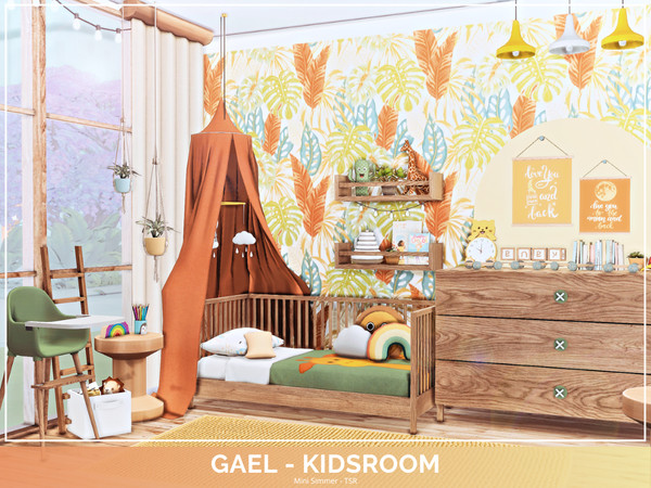 Sims 4 — Gael Kidsroom - TSR Only CC by Mini_Simmer — Room type: Kidsroom Size: 4x3 Price: $5,029 Wall Height: Short
